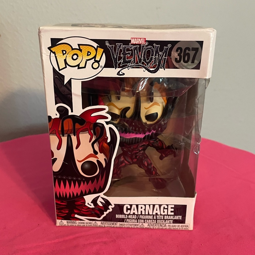 Marvel Carnage Funko Pop Bobblehead #367 NWOT